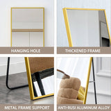 Metal Frame Wall Mounted/ Standing Full Body Mirror