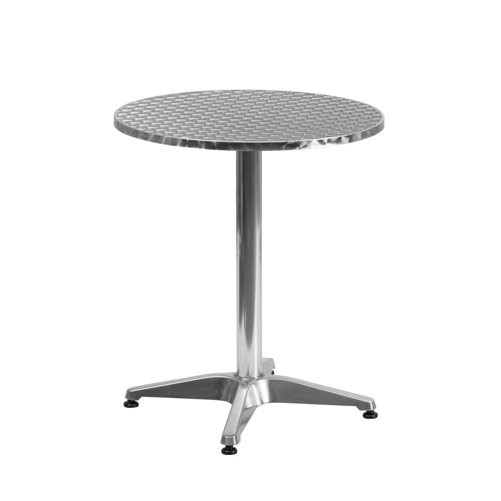 Aluminum/ Stainless Steel 23.5-inch Round Indoor/ Outdoor Table