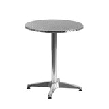 Aluminum/ Stainless Steel 23.5-inch Round Indoor/ Outdoor Table