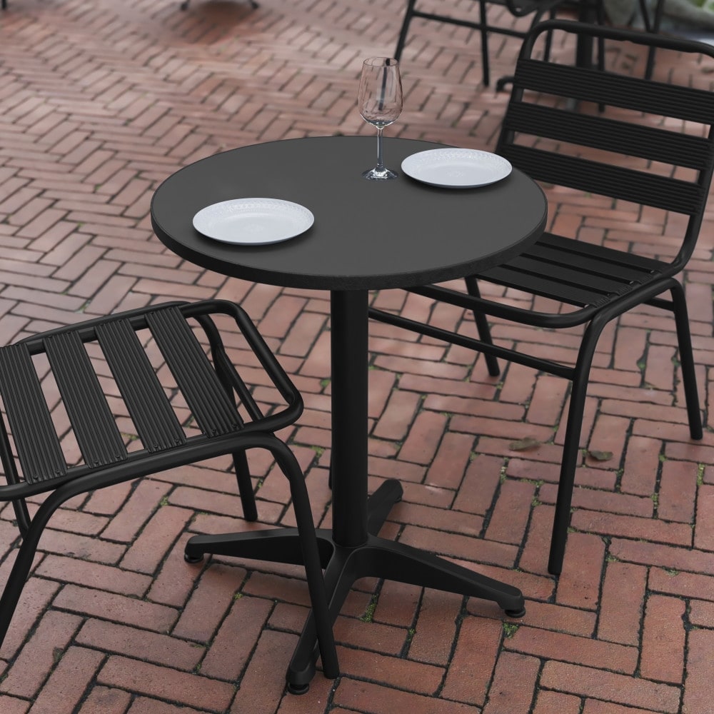 Aluminum/ Stainless Steel 23.5-inch Round Indoor/ Outdoor Table