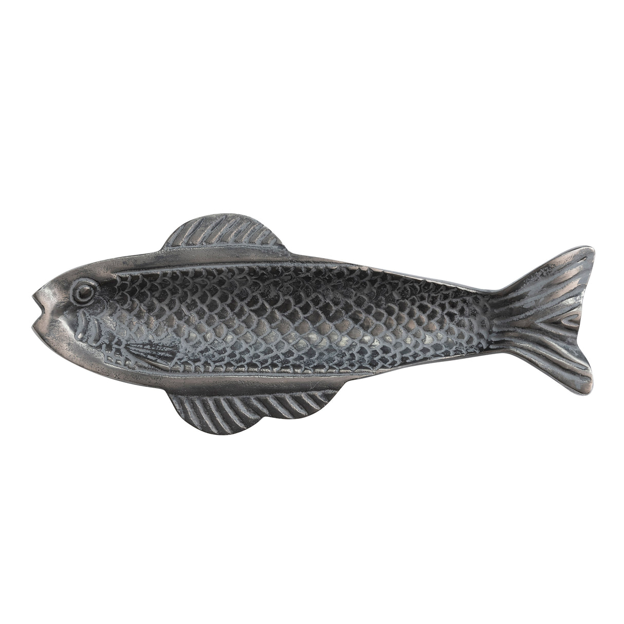 Aluminum Fish Shape Dish - 14.3"L x 5.7"W x 2.0"H