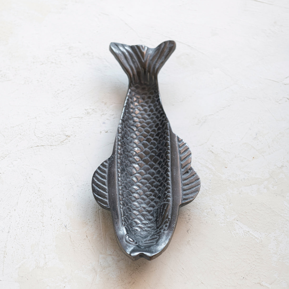 Aluminum Fish Shape Dish - 14.3"L x 5.7"W x 2.0"H