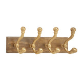 Aluminum Wood Wall Hook With 4 Looped Hook