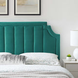 Alyona Channel Tufted Performance Velvet Full/Queen Headboard