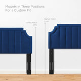 Alyona Channel Tufted Performance Velvet Full/Queen Headboard