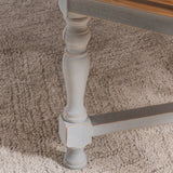 Alyson 33" Square Gray Wooden Coffee Table - 33" Sq x 19.5"H