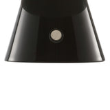 Alyson 7" Contemporary Bohemian Rechargeable/Cordless Iron Integrated LED Mushroom Table Lamp, by JONATHAN Y