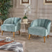 Amaia Modern Velvet Club Chairs (Set of 2) by Christopher Knight Home