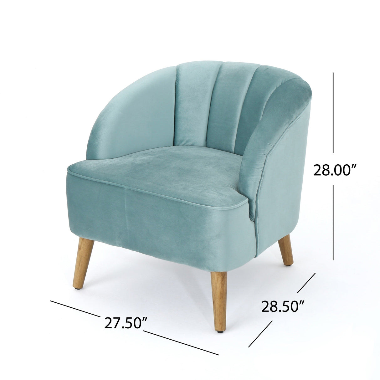 Amaia Modern Velvet Club Chairs (Set of 2) by Christopher Knight Home