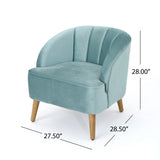 Amaia Modern Velvet Club Chairs (Set of 2) by Christopher Knight Home
