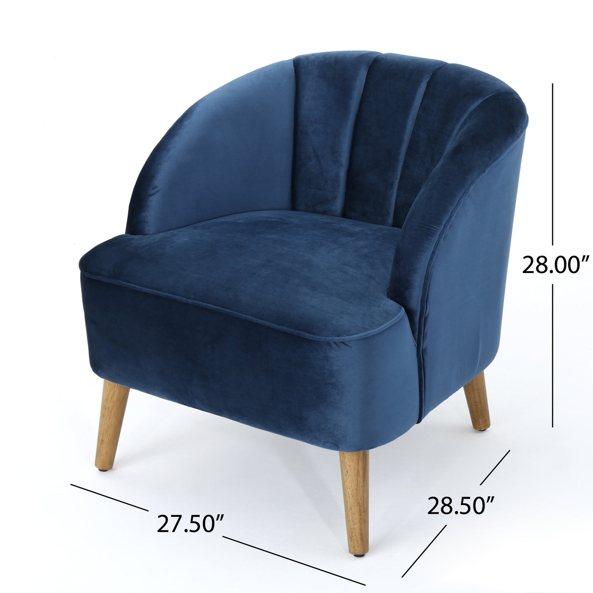 Amaia Modern Velvet Club Chairs (Set of 2) by Christopher Knight Home
