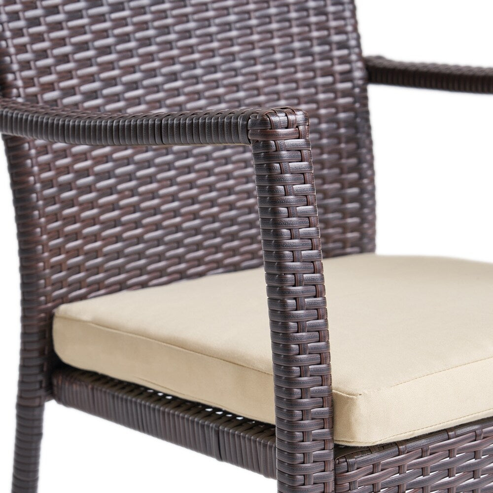 Amanda Wood and Wicker 9-piece Dining Set by Christopher Knight Home