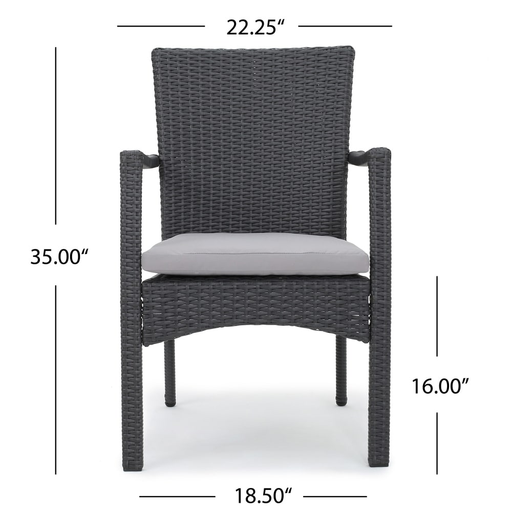 Amanda Wood and Wicker 9-piece Dining Set by Christopher Knight Home