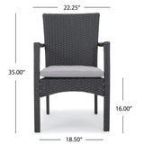 Amanda Wood and Wicker 9-piece Dining Set by Christopher Knight Home