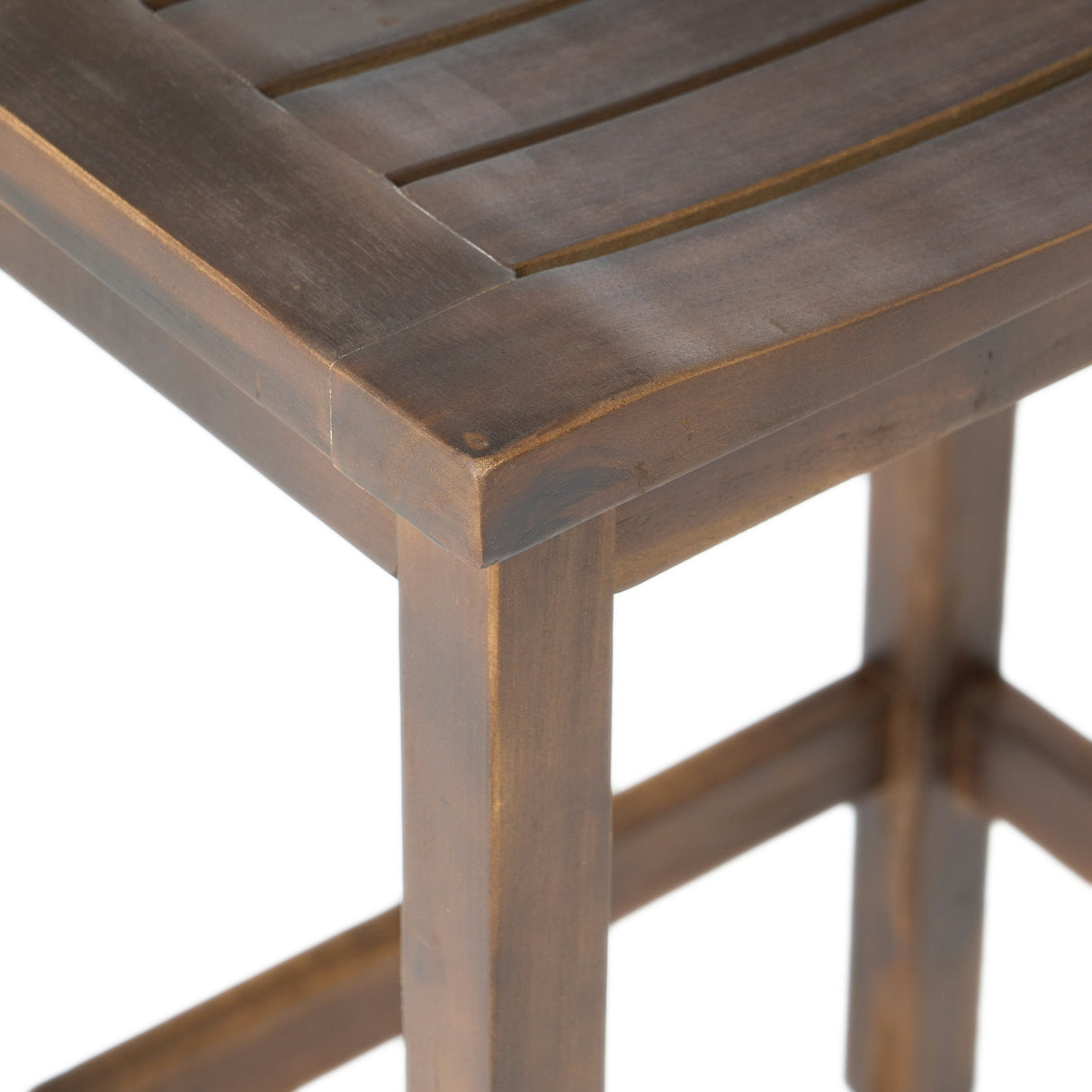 Amantani Outdoor Acacia Counter Stool (Set of 4) by Christopher Knight Home