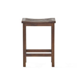 Amantani Outdoor Acacia Counter Stool (Set of 4) by Christopher Knight Home