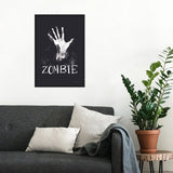 Amanti Art Sophisticated Spooky X - Zombie Framed Canvas Wall Art