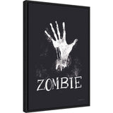 Amanti Art Sophisticated Spooky X - Zombie Framed Canvas Wall Art
