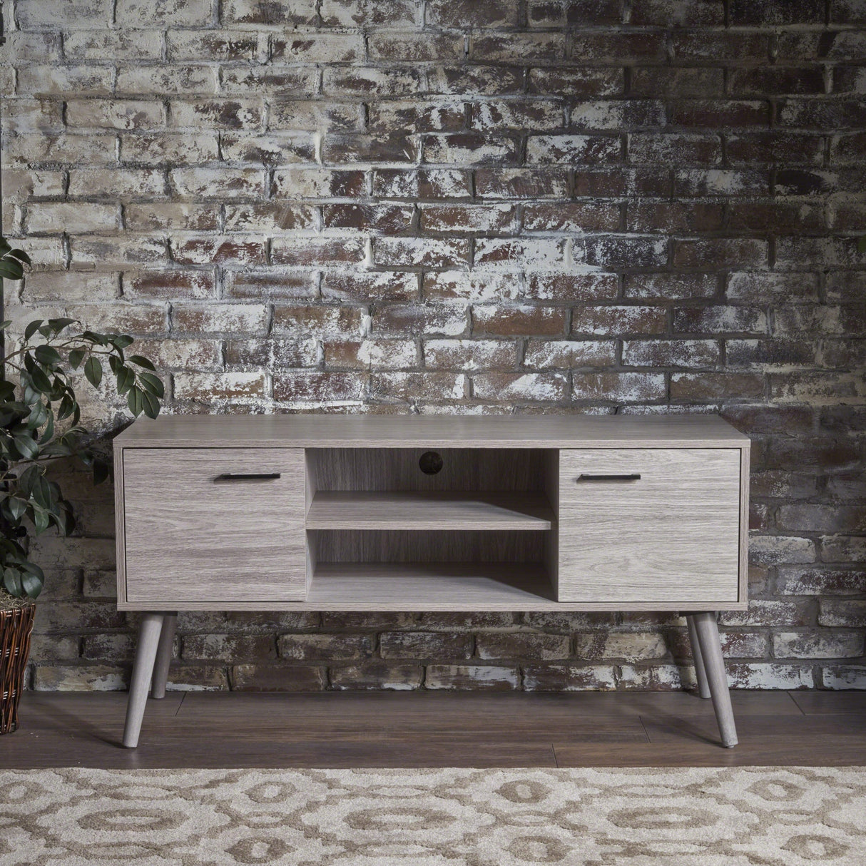 Amarah Mid-century Modern Wood TV Stand by Christopher Knight Home