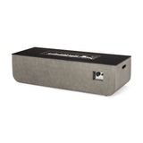 Amata Outdoor Modern 4 Seater Aluminum Chat Set with Fire Pit and Tank Holder by Christopher Knight Home