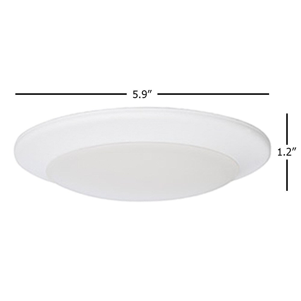 Amax Lighting 10W Metal Housing with 120 Volts LED Flush Mount White
