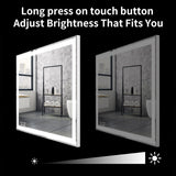 Amaya LED Bathroom Vanity Mirror - 36'' x 28''