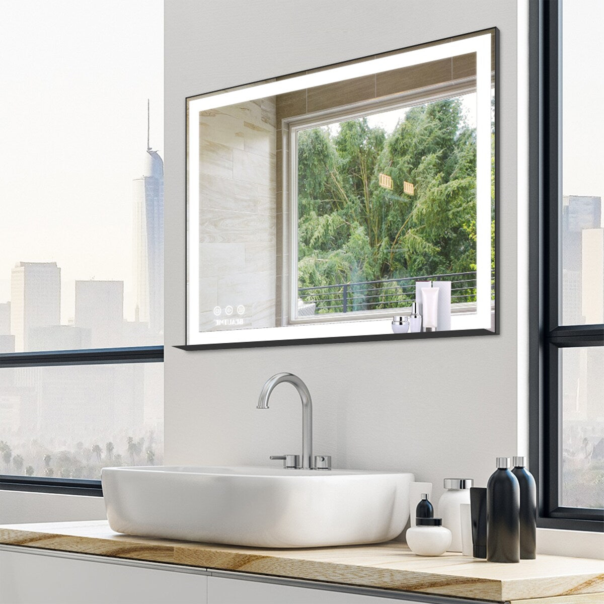 Amaya LED Bathroom Vanity Mirror - 36'' x 28''