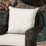 Amaya Outdoor Wicker Swivel Rocking Chair with Cushion by Christopher Knight Home