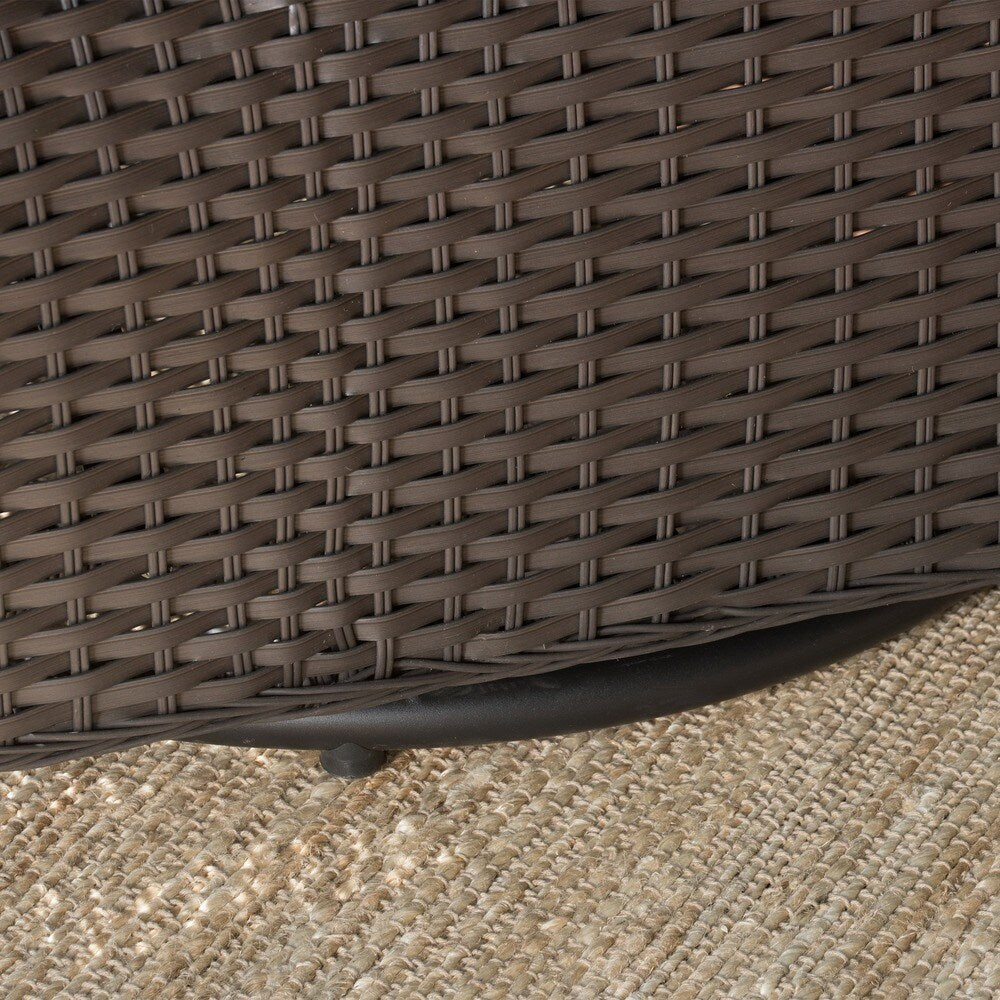 Amaya Outdoor Wicker Swivel Rocking Chair with Cushion by Christopher Knight Home