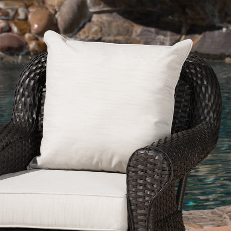 Amaya Outdoor Wicker Cushioned Swivel Rocking Chair by Christopher Knight Home