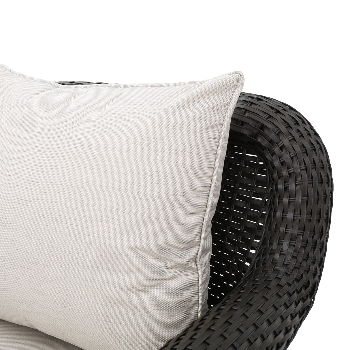 Amaya Outdoor Wicker Cushioned Swivel Rocking Chair by Christopher Knight Home