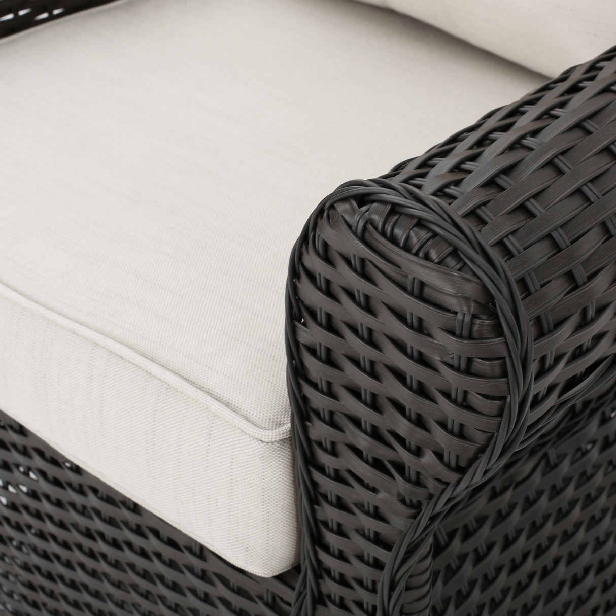 Amaya Outdoor Wicker Cushioned Swivel Rocking Chair by Christopher Knight Home