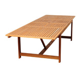Amazonia Allyson 11pc FSC Certified Wood Outdoor Patio Dining Set - 11 Piece