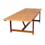 Amazonia Allyson 11pc FSC Certified Wood Outdoor Patio Dining Set - 11 Piece