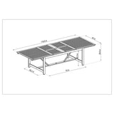Amazonia Allyson 11pc FSC Certified Wood Outdoor Patio Dining Set - 11 Piece