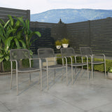 Amazonia Curry 2pc or 4pc Aluminum & Rope Outdoor Patio Dining Chairs