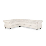 Amberside Fabric 6-seat Chesterfield Sectional Set by Christopher Knight Home