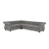 Amberside Fabric 6-seat Chesterfield Sectional Set by Christopher Knight Home
