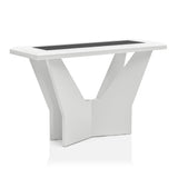 Ameena Contemporary Glass Top 3-Piece Coffee Table Set by Furniture of America