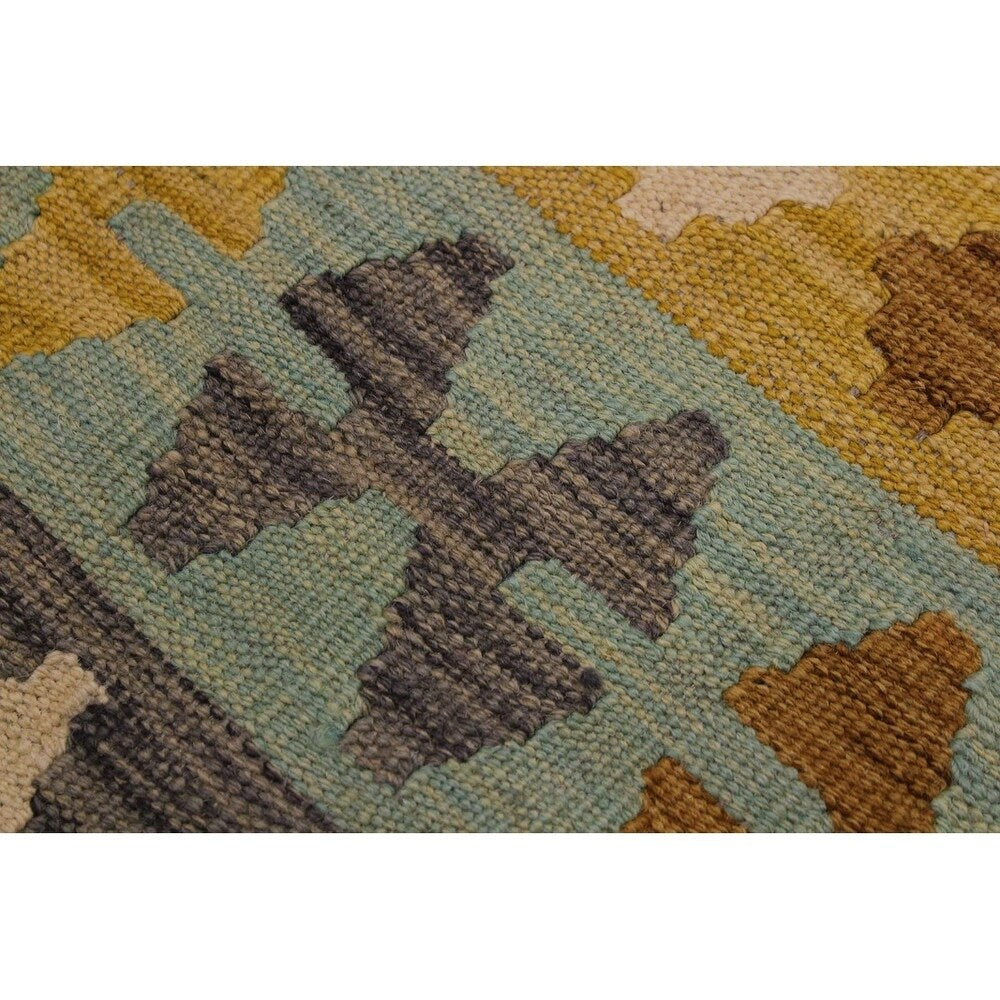 Amelia Gray/Ivory Hand-Woven Kilim Wool Rug - 5'7 x 7'6 - 5'7" x 7'6" - 5'7" x 7'6"