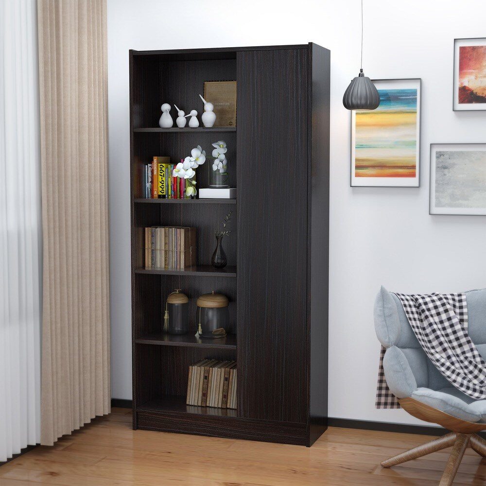 Amelia Mid-century 5-shelf Wood Cabinet by Christopher Knight Home