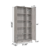 Amelia Mid-century 5-shelf Wood Cabinet by Christopher Knight Home
