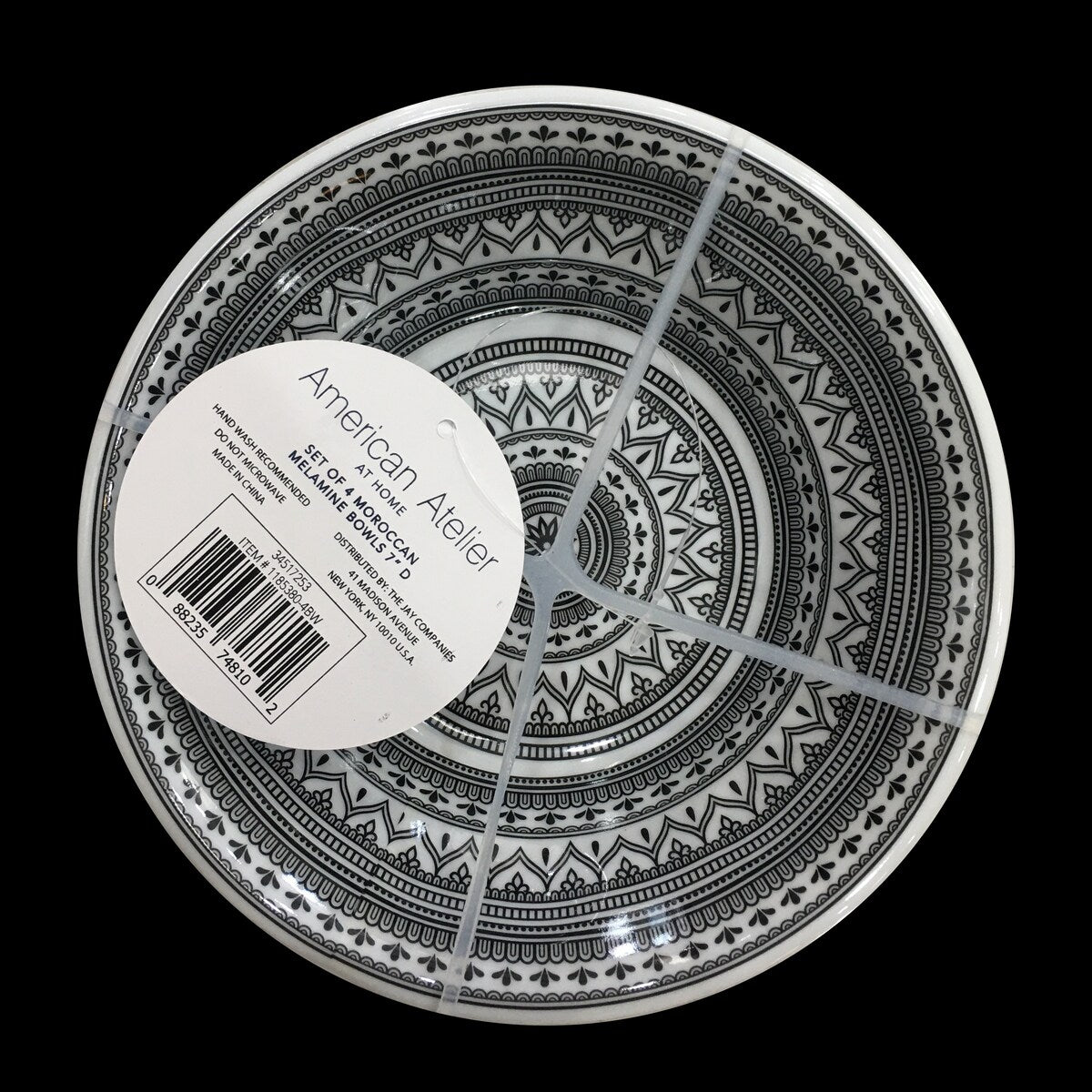 American Atelier Melamine Pasta Bowls Set of 4