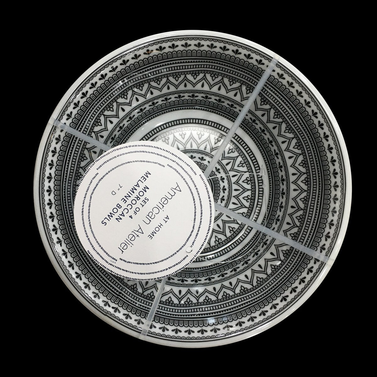 American Atelier Melamine Pasta Bowls Set of 4