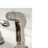 Kingston Brass American Classic 8 in. Centerset Kitchen Faucet with Side Sprayer