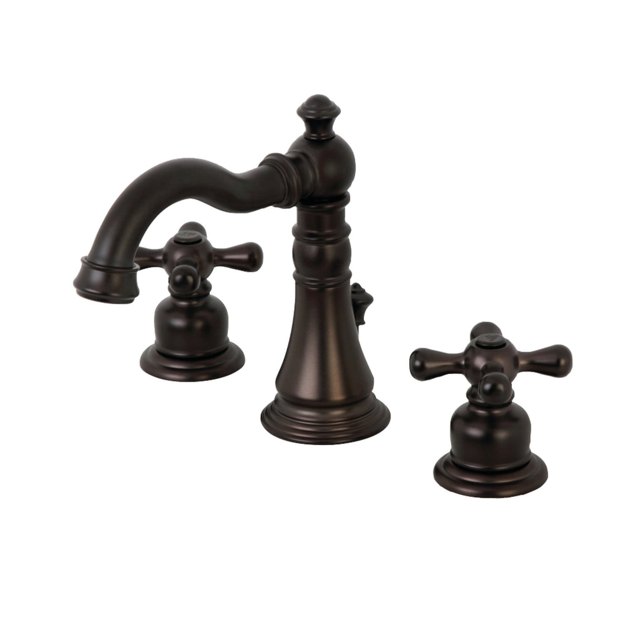 Kingston Brass American Classic Two-Handle 3-Hole Deck Mount Widespread Bathroom Faucet