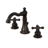 Kingston Brass American Classic Two-Handle 3-Hole Deck Mount Widespread Bathroom Faucet