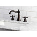 Kingston Brass American Classic Two-Handle 3-Hole Deck Mount Widespread Bathroom Faucet