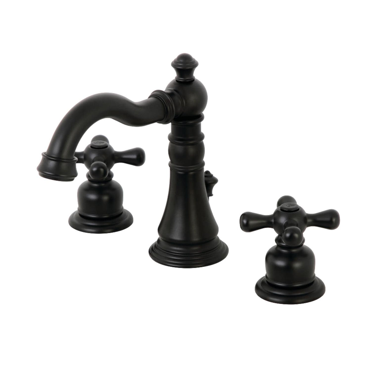 Kingston Brass American Classic Two-Handle 3-Hole Deck Mount Widespread Bathroom Faucet