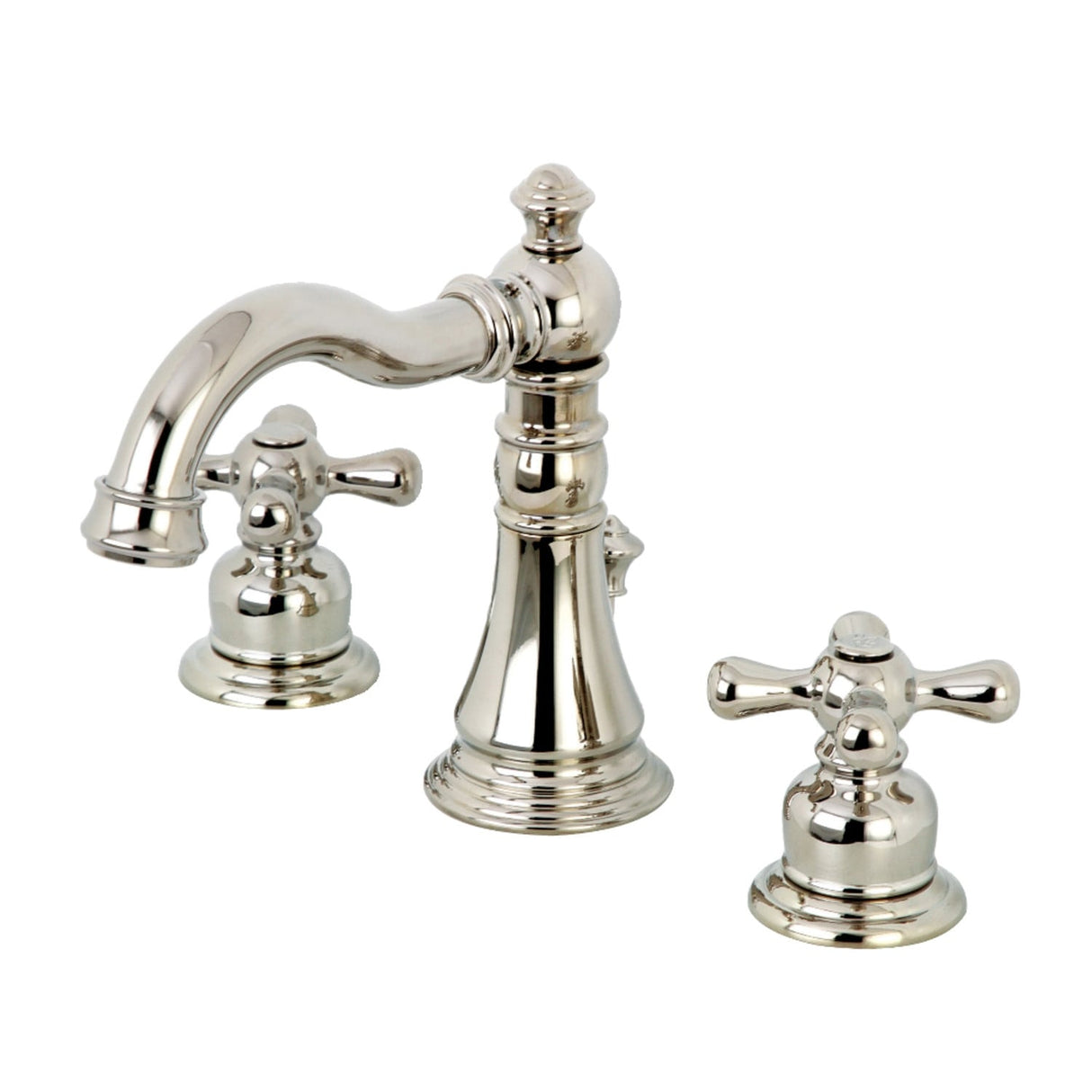 Kingston Brass American Classic Two-Handle 3-Hole Deck Mount Widespread Bathroom Faucet
